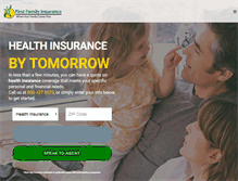 Tablet Screenshot of firstfamilyinsurance.com